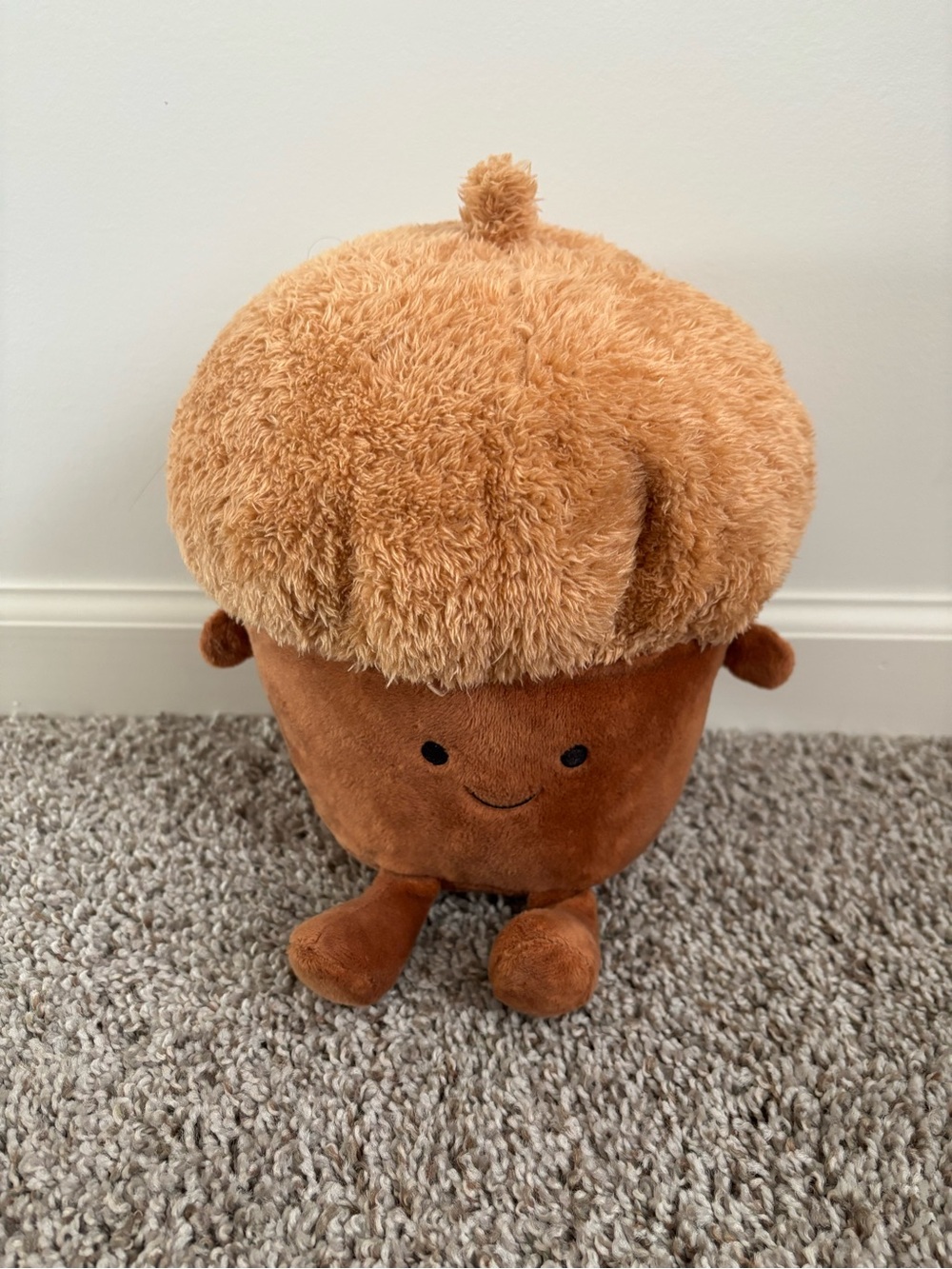 Plush Acorn Stuffed Toy - Light Brown & Brown